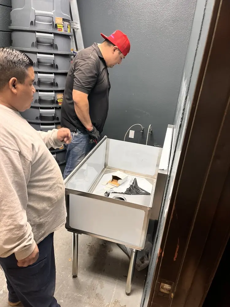 Commercial plumbing and sink installation in Creekside